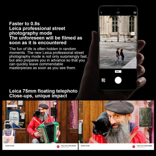 Xiaomi 14 Pro, 16 Go + 1 To, 6,73 pouces Xiaomi HyperOS Snapdragon 8 Gen 3 Octa Core 4 nm jusqu'à 3,3 GHz, NFC, réseau : 5G (blanc) SX303A1737-013