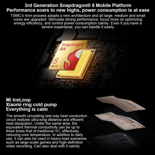 Xiaomi 14 Pro, 16 Go + 1 To, 6,73 pouces Xiaomi HyperOS Snapdragon 8 Gen 3 Octa Core 4 nm jusqu'à 3,3 GHz, NFC, réseau : 5G (blanc) SX303A1737-013