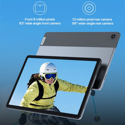 Tablette Lenovo K10 Pro 10,6 pouces 4G LTE, 6 Go + 128 Go, Android 12, MediaTek Helio G80 Octa Core, prise en charge de l'identification faciale (gris) SL801A1924-018