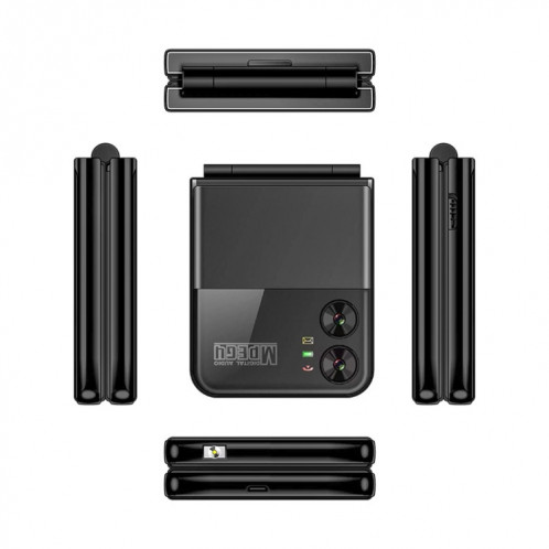 Téléphone à clapet UNIWA F265, 2,55 pouces Mediatek MT6261D, FM, 4 cartes SIM, 21 touches (violet) SU401B621-07