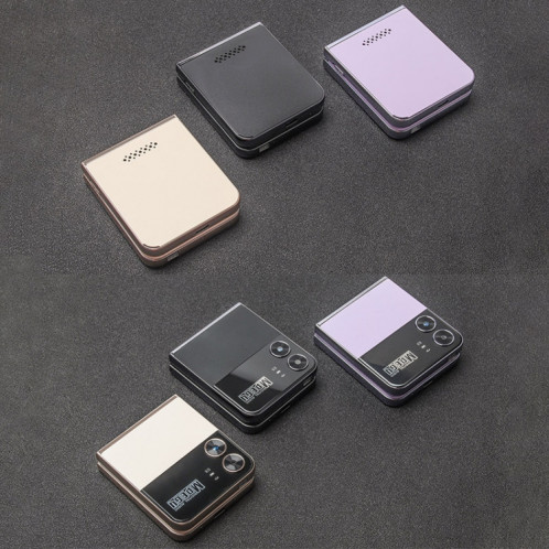 Téléphone à clapet UNIWA F265, 2,55 pouces Mediatek MT6261D, FM, 4 cartes SIM, 21 touches (violet) SU401B621-07