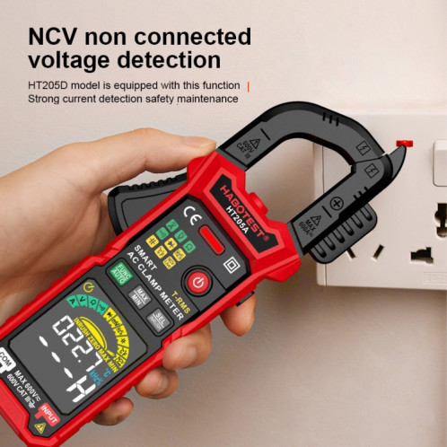 HABOTEST HT205A multimètre à pince intelligent multifonctionnel anti-brûlure SH87751745-09