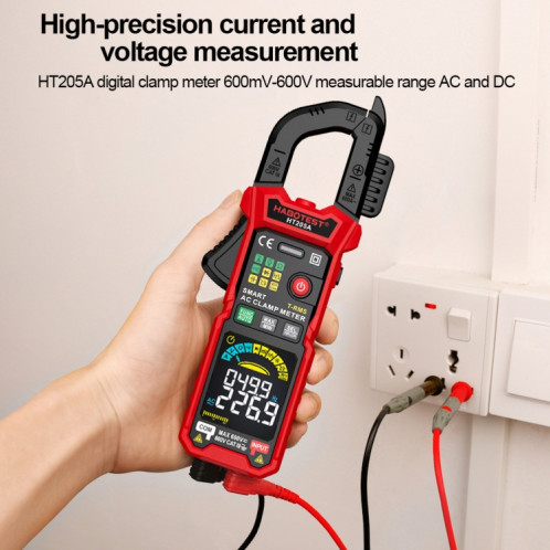 HABOTEST HT205A multimètre à pince intelligent multifonctionnel anti-brûlure SH87751745-09