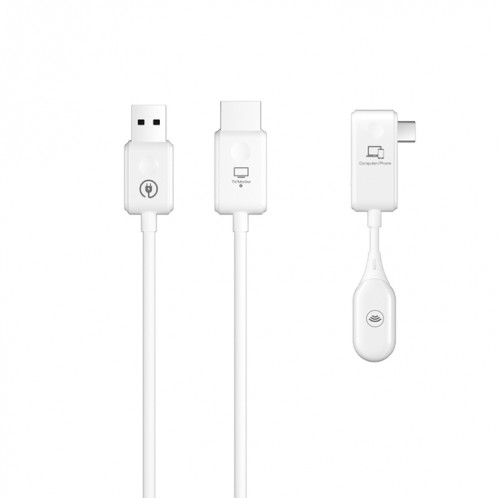 Câble adaptateur de lecteur d'écran de récepteur d'émetteur HDMI sans fil CS7 (blanc) SH601A1613-010