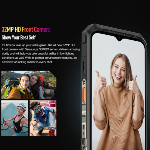  Téléphone robuste à imagerie thermique Ulefone Power Armor 18T Ultra version 5G, 12 Go + 512 Go, empreinte digitale latérale, 6,58 pouces Android 13 MediaTek Dimensity 7050 Octa Core jusqu'à 2,6 GHz, SU201A932-015