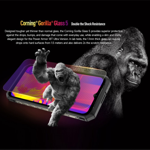  Téléphone robuste à imagerie thermique Ulefone Power Armor 18T Ultra version 5G, 12 Go + 512 Go, empreinte digitale latérale, 6,58 pouces Android 13 MediaTek Dimensity 7050 Octa Core jusqu'à 2,6 GHz, SU201A932-015