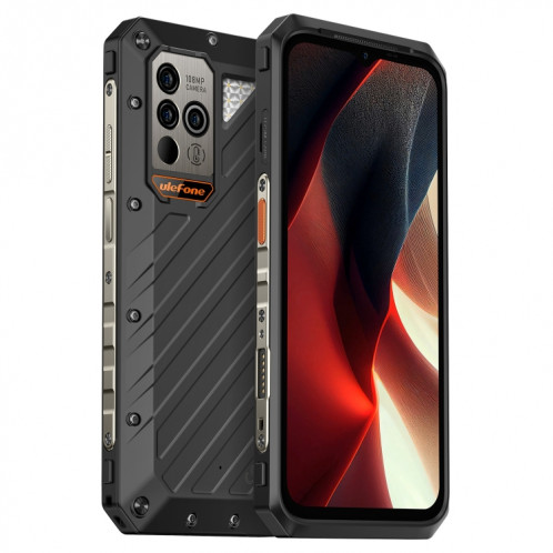 Téléphone robuste avec thermomètre Ulefone Power Armor 18 Ultra version 5G, 12 Go + 512 Go, empreinte digitale latérale, 6,58 pouces Android 13 MediaTek Dimensity 7050 Octa Core jusqu'à 2,6 GHz, SU601A1064-015