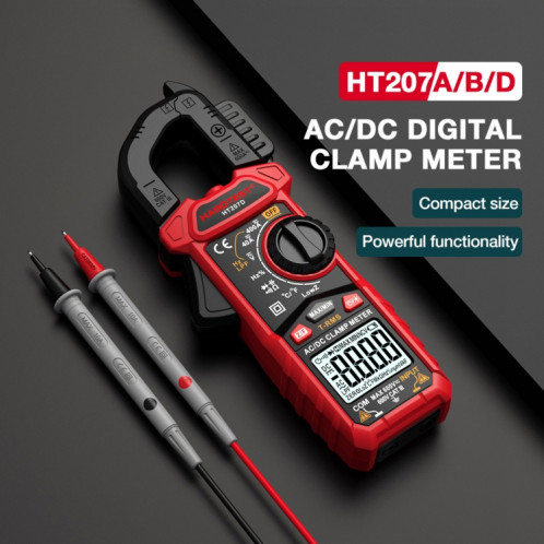 Multimètre à pince numérique multifonctionnel HABOTEST HT207D SH88291875-017