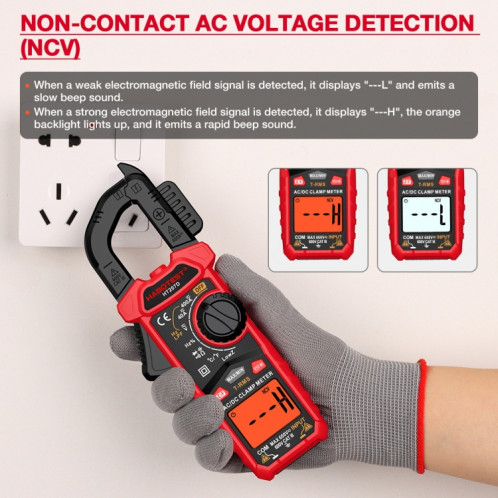Multimètre à pince numérique multifonctionnel HABOTEST HT207D SH88291875-017