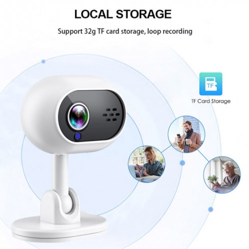 Caméra de Surveillance intelligente A4 1080P HD WiFi, prise en charge de la voix bidirectionnelle et de la Vision nocturne infrarouge SH8970828-010