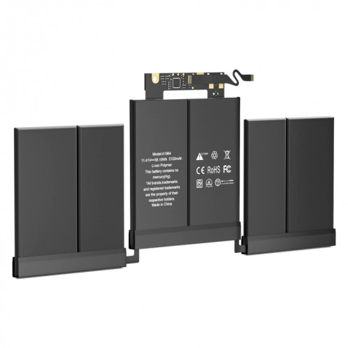 Remplacement de batterie A1964 5086mAh pour MacBook Pro 13 pouces A1989 2018-2019/A2251 2020 SH3903251-06