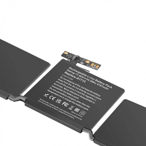 Remplacement de la batterie A1713 4781mAh pour MacBook Pro 13 pouces A1708 SH3909988-07