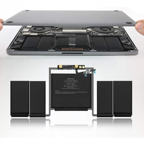 Remplacement de la batterie A1713 4781mAh pour MacBook Pro 13 pouces A1708 SH3909988-07