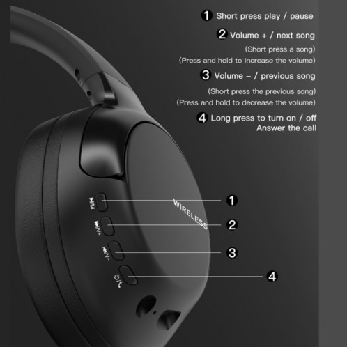 Le casque de réduction de bruit de sport sans fil L700 3 en 1 prend en charge la carte Bluetooth / 3,5 mm / TF (rose) SH701A275-09
