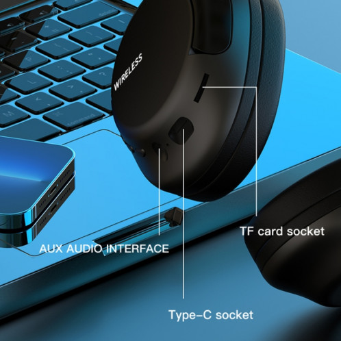 Le casque de réduction de bruit de sport sans fil L700 3 en 1 prend en charge la carte Bluetooth / 3,5 mm / TF (vert) SH701E1210-09