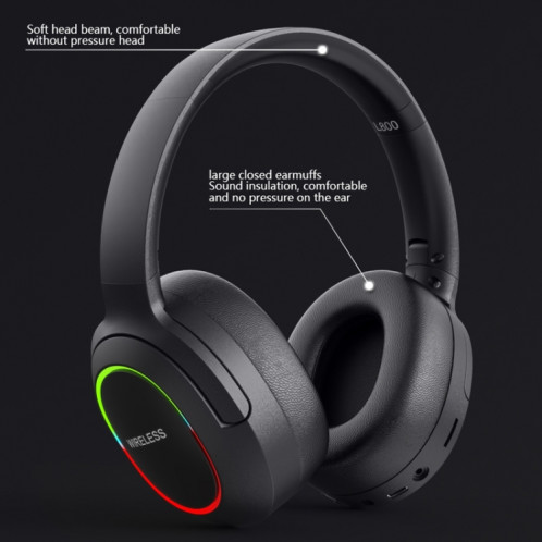 Casque de jeu sans fil pliable à réduction de bruit ENC L800 avec microphone (kaki) SH101C439-010