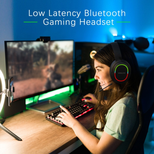 Casque de jeu sans fil pliable à réduction de bruit ENC L800 avec microphone (vert) SH101E64-010