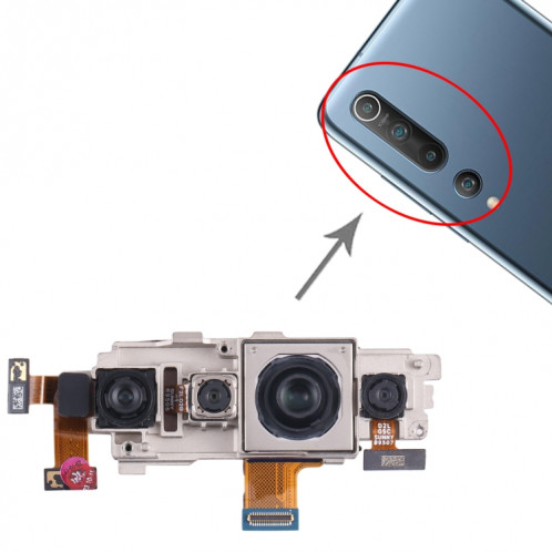 Pour ensemble d'appareils photo d'origine Xiaomi Mi 10 5G (téléobjectif + grand angle + portrait + appareil photo principal) SH03011280-05