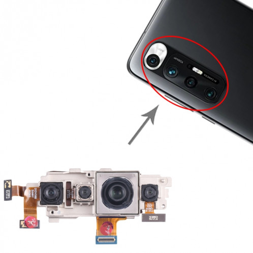 Pour ensemble d'appareils photo d'origine Xiaomi Mi 10s (téléobjectif + grand angle + portrait + appareil photo principal) SH03031960-05