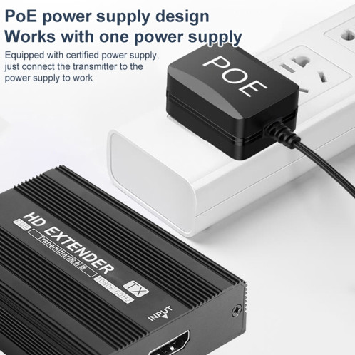 Measy ET1815 Convertisseur émetteur et récepteur HDMI Extender, Distance de transmission : 150 m, Prise : Royaume-Uni SM90041819-010