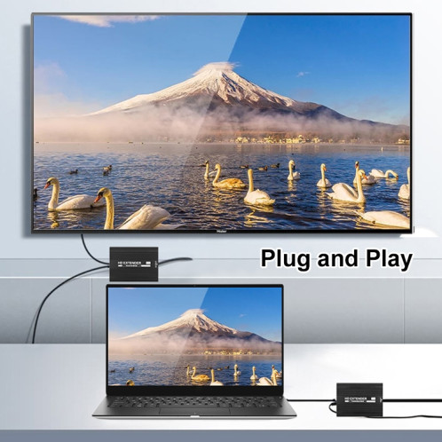 Measy ET1815 Convertisseur émetteur et récepteur HDMI Extender, Distance de transmission : 150 m, Prise : UE SM9002149-010