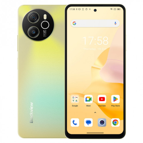  Blackview SHARK 8, 8 Go + 256 Go, identification par empreinte digitale, 6,78 pouces Android 13 MTK6789 Helio G99 Octa Core jusqu'à 2,2 GHz, réseau : 4G, OTG (Scorching Gold) SB302A268-023