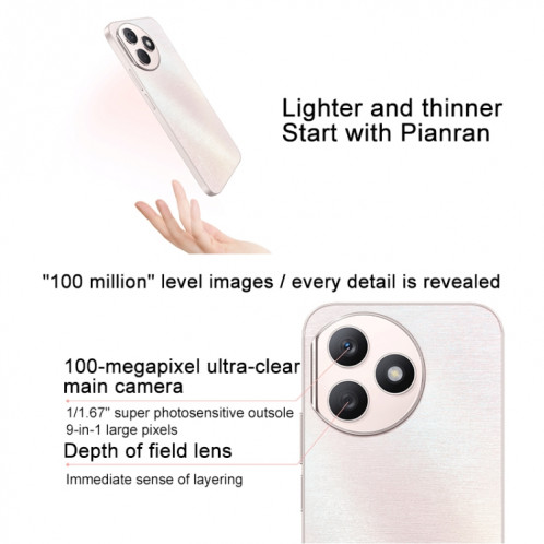 Honor X50i+, 12 Go + 256 Go, 6,7 pouces MagicOS 7,2 Dimensity 6080 Octa Core jusqu'à 2,4 GHz, réseau : 5G, OTG, ne prend pas en charge Google Play (noir) SH901A1100-010