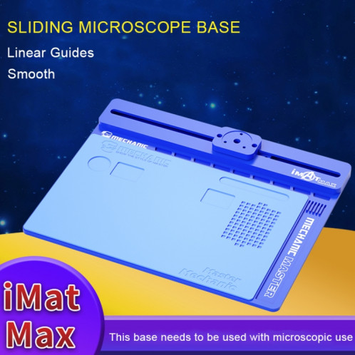 Base coulissante en alliage d'aluminium pour microscope mécanique imat Max-air SM94541441-05