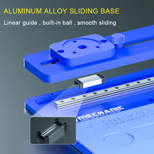 Base coulissante en alliage d'aluminium pour microscope mécanique imat Max-air SM94541441-05