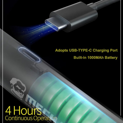 Mécanicien GDR1 chargeant sans fil petit stylo de meulage de polissage de puce tenu dans la main SM9475993-08