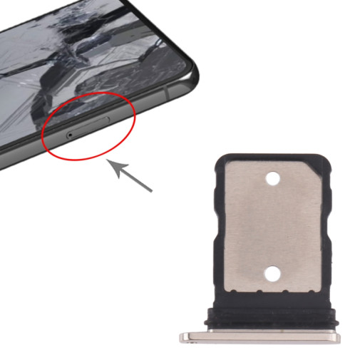 Pour Google Pixel 8 Pro Plateau de carte SIM d'origine (Or) SH801B567-04