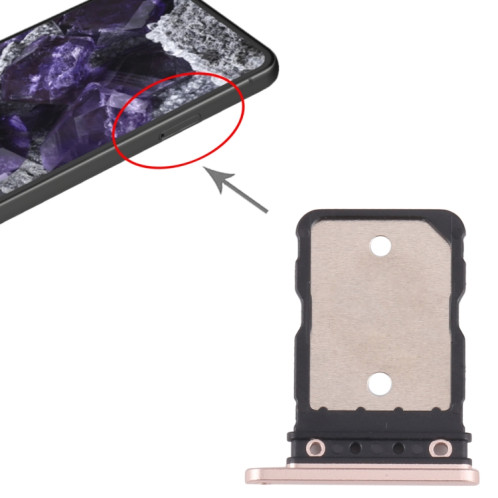 Pour Google Pixel 8 Plateau de carte SIM d'origine (Or) SH802J162-04