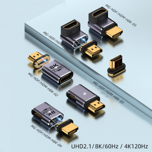Adaptateur magnétique HDTV vers HDTV 8K 60 Hz, face avant verticale femelle incurvée 3D SH54041324-08