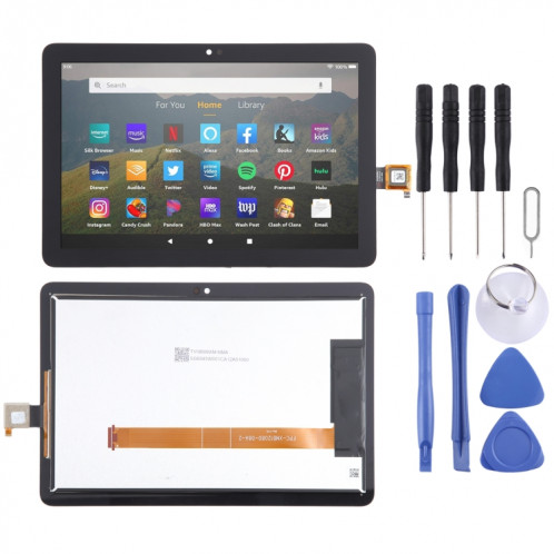 Pour écran LCD Amazon Fire HD 8 2022 avec numériseur, assemblage complet SH6401574-07