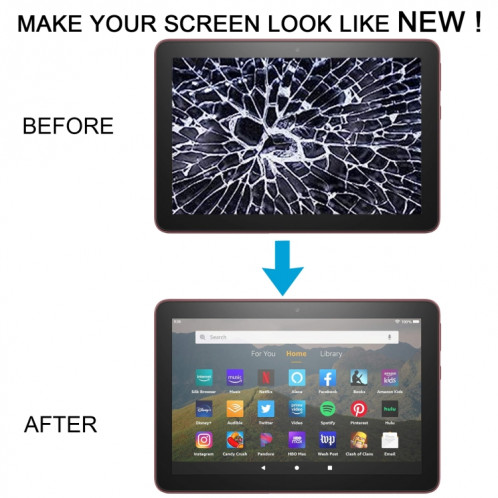 Pour écran LCD Amazon Fire HD 8 2022 avec numériseur, assemblage complet SH6401574-07