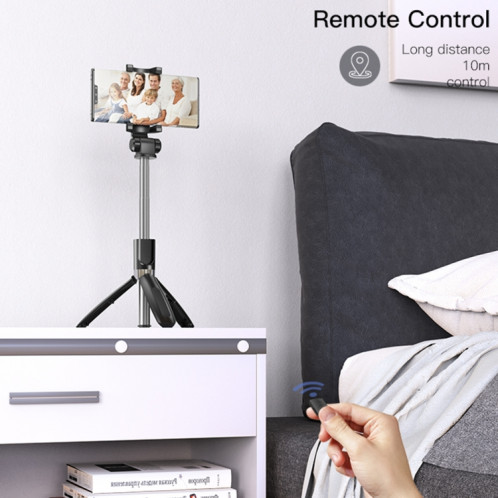 Yesido SF11 trépied Bluetooth rétractable pour téléphone diffusion en direct support pour selfie (noir) SY101A1416-09
