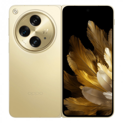 OPPO Find N3, 12 Go + 512 Go, empreinte digitale latérale, 7,82 pouces + 6,31 pouces ColorOS 13.2 Snapdragon 8 Gen 2 Octa Core jusqu'à 3,187 GHz, NFC, OTG, réseau : 5G (or) SO901C1234-022