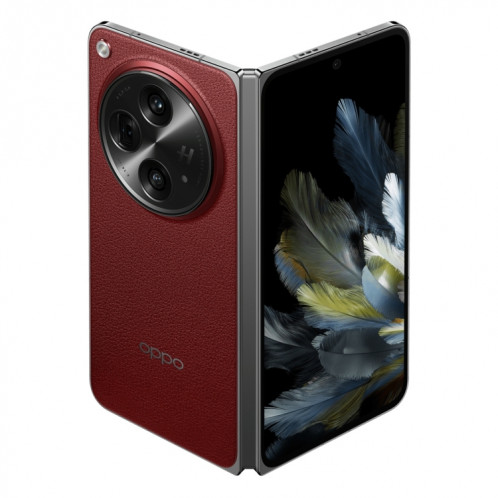 OPPO Find N3, 16 Go + 1 To, empreinte latérale, 7,82 pouces + 6,31 pouces ColorOS 13.2 Snapdragon 8 Gen 2 Octa Core jusqu'à 3,187 GHz, NFC, OTG, réseau : 5G (rouge) SO001A1965-022