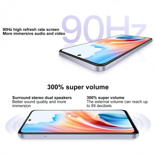 OPPO A2, 12 Go + 512 Go, empreinte digitale latérale, 6,72 pouces ColorOS 13,1 Dimensity 6020 Octa Core jusqu'à 2,2 GHz, OTG, réseau : 5G (vert brillant) SO002C848-013