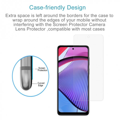 Film en verre trempé 0.26mm 9H 2.5D pour Motorola Moto G Power 5G 2024, 50 pièces SH8202574-06