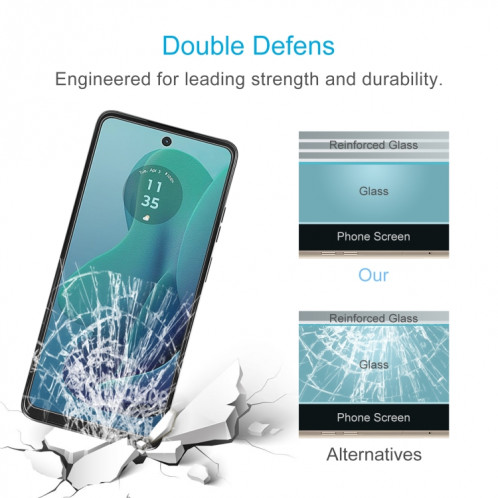 Pour Motorola Moto G 5G 2024, 50 pièces, Film en verre trempé 0.26mm 9H 2.5D SH82071578-06
