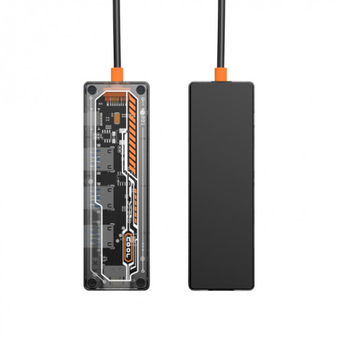 SW5H 5 en 1 Type-C vers PD + USB3.0 + 2xUSB2.0 + Station d'accueil HUB HDMI (gris) SH501A330-09