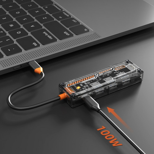 SW5H 5 en 1 Type-C vers PD + USB3.0 + 2xUSB2.0 + Station d'accueil HUB HDMI (gris) SH501A330-09
