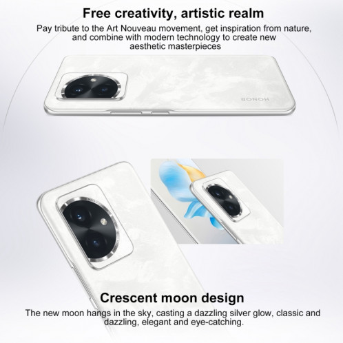 Honor 100, 16 Go + 256 Go, identification par empreinte digitale à l'écran, 6,7 pouces MagicOS 7.2 Snapdragon 7 Gen 3 Octa Core jusqu'à 2,63 GHz, réseau : 5G, NFC, OTG, ne prend pas en charge Google Play (violet) SH202C1702-013