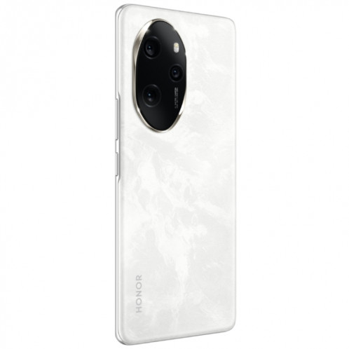 Honor 100 Pro, 16 Go + 512 Go, identification par empreinte digitale à l'écran, 6,78 pouces MagicOS 7.2 Snapdragon 8 Gen 2 Octa Core jusqu'à 3,19 GHz, réseau : 5G, NFC, OTG, ne prend pas en charge Google Play (blanc) SH003D1561-014