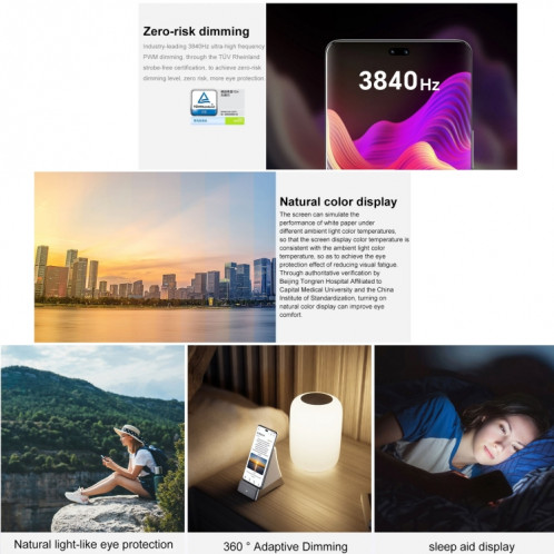 Honor 100 Pro, 16 Go + 256 Go, identification par empreinte digitale à l'écran, 6,78 pouces MagicOS 7.2 Snapdragon 8 Gen 2 Octa Core jusqu'à 3,19 GHz, réseau : 5G, NFC, OTG, ne prend pas en charge Google Play SH002C444-014