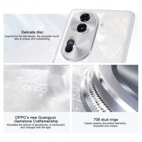OPPO Reno11, 12 Go + 256 Go, empreinte digitale d'écran, 6,7 pouces ColorOS 14 Dimensity 8200 Octa Core jusqu'à 3,1 GHz, NFC, OTG, réseau : 5G (vert) SO502B530-013
