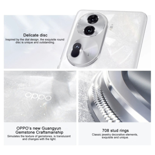 OPPO Reno11, 12 Go + 256 Go, empreinte digitale d'écran, 6,7 pouces ColorOS 14 Dimensity 8200 Octa Core jusqu'à 3,1 GHz, NFC, OTG, réseau : 5G (noir) SO502A1897-013