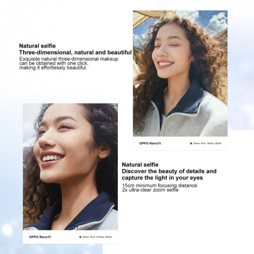 OPPO Reno11, 12 Go + 256 Go, empreinte digitale d'écran, 6,7 pouces ColorOS 14 Dimensity 8200 Octa Core jusqu'à 3,1 GHz, NFC, OTG, réseau : 5G (vert) SO502B530-013