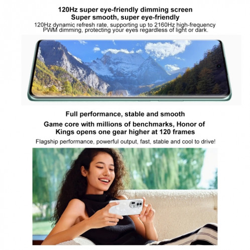 OPPO Reno11, 12 Go + 256 Go, empreinte digitale d'écran, 6,7 pouces ColorOS 14 Dimensity 8200 Octa Core jusqu'à 3,1 GHz, NFC, OTG, réseau : 5G (vert) SO502B530-013